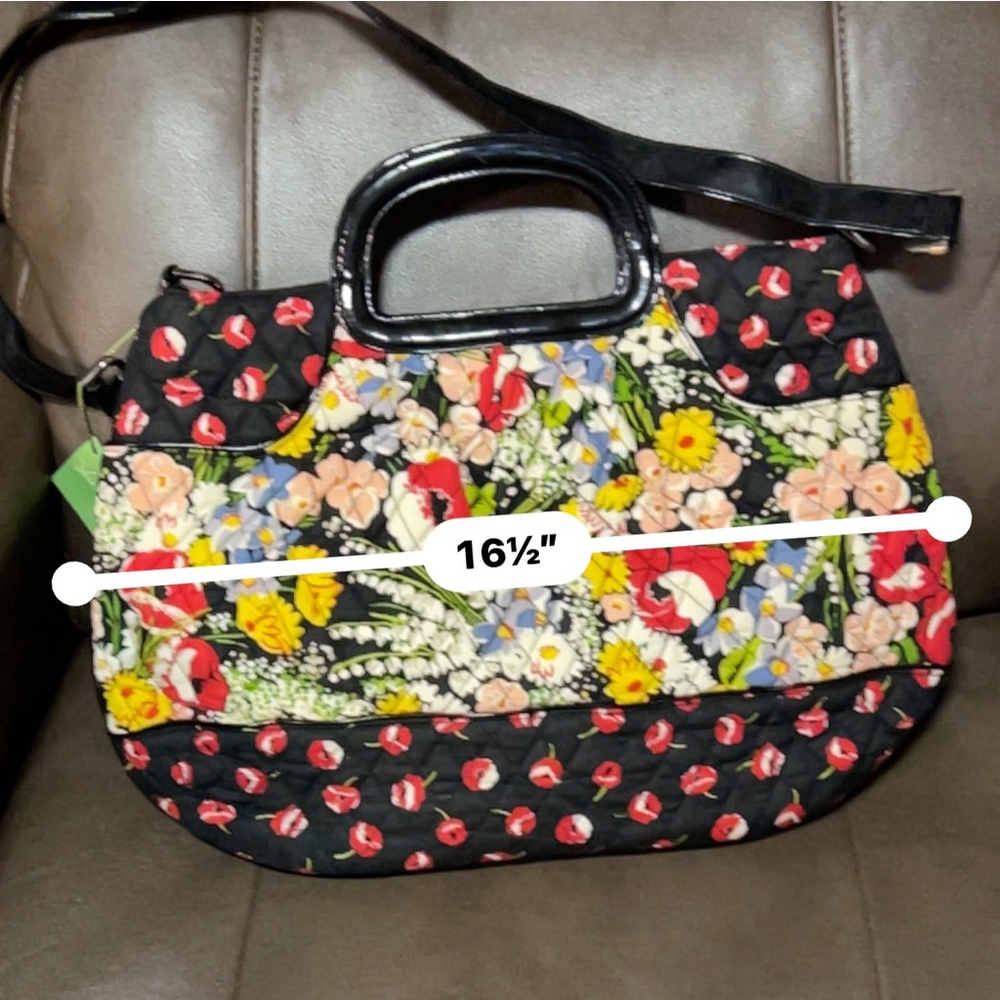 Vera Bradley Charleston Tote NWT Floral - Picture 4 of 8